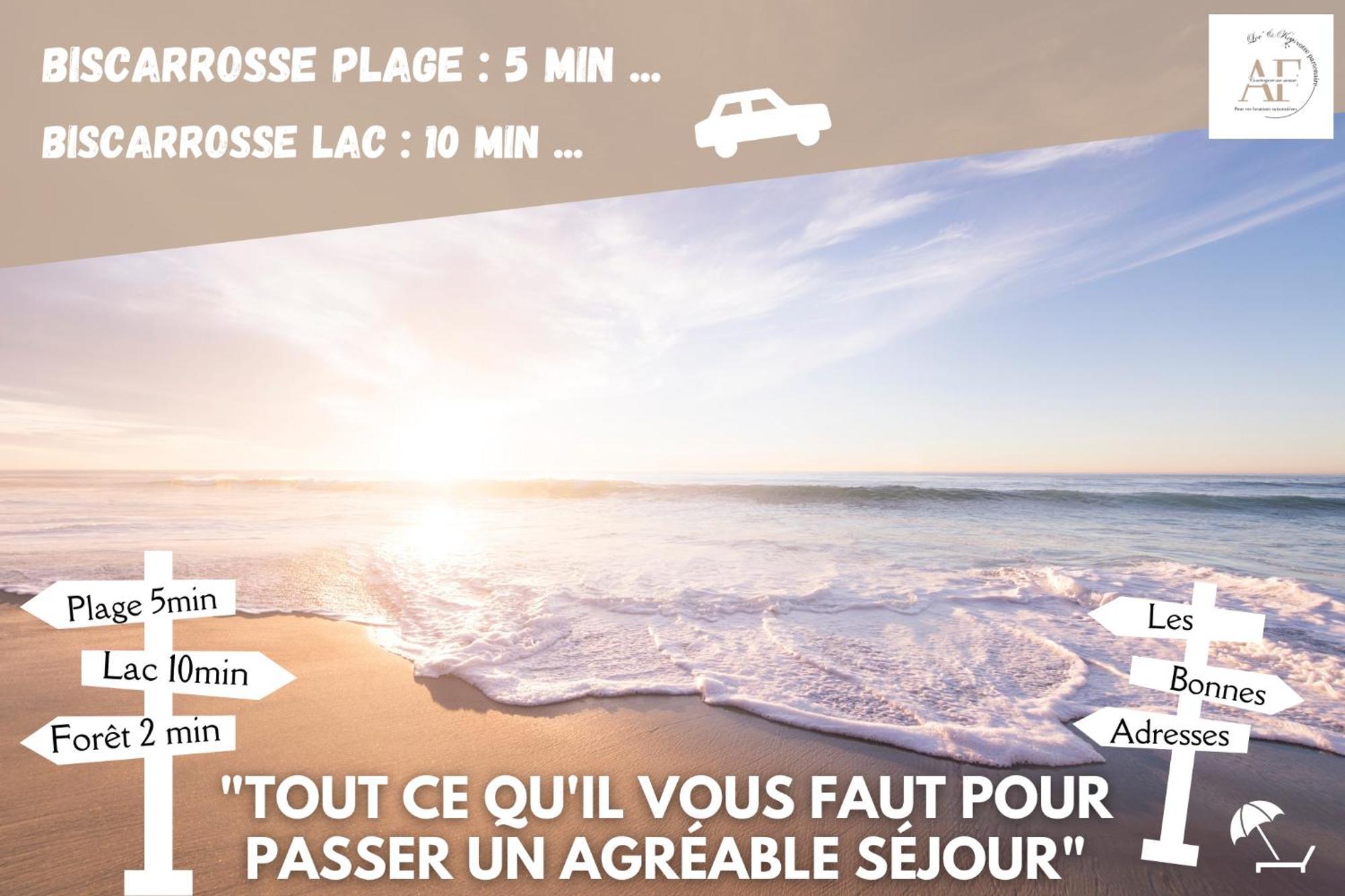 Petite Maison A Biscarrosse - Plage Exteriör bild